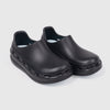 NurFit NURSTEP nursing shoe in black, offering durable slip-resistant soles and lightweight design tailored for healthcare environments.